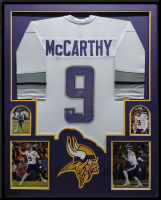 J.J. McCarthy Signed Custom Framed Jersey Display (Beckett) at PristineAuction.com
