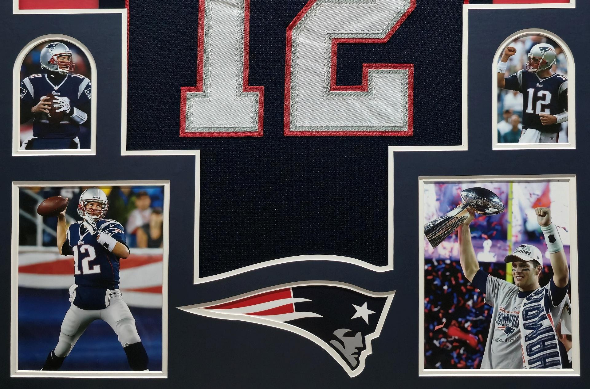 Tom Brady Custom Framed Jersey Display at PristineAuction.com Tom Brady Custom Framed Jersey Display at PristineAuction.com