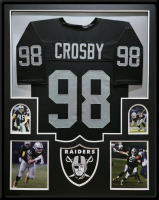 Maxx Crosby Custom Framed Jersey Display at PristineAuction.com