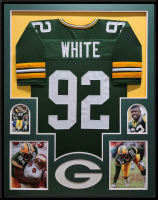 Reggie White Custom Framed Jersey Display at PristineAuction.com