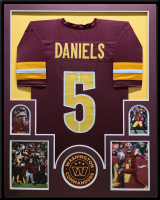 Jayden Daniels Custom Framed Jersey Display at PristineAuction.com