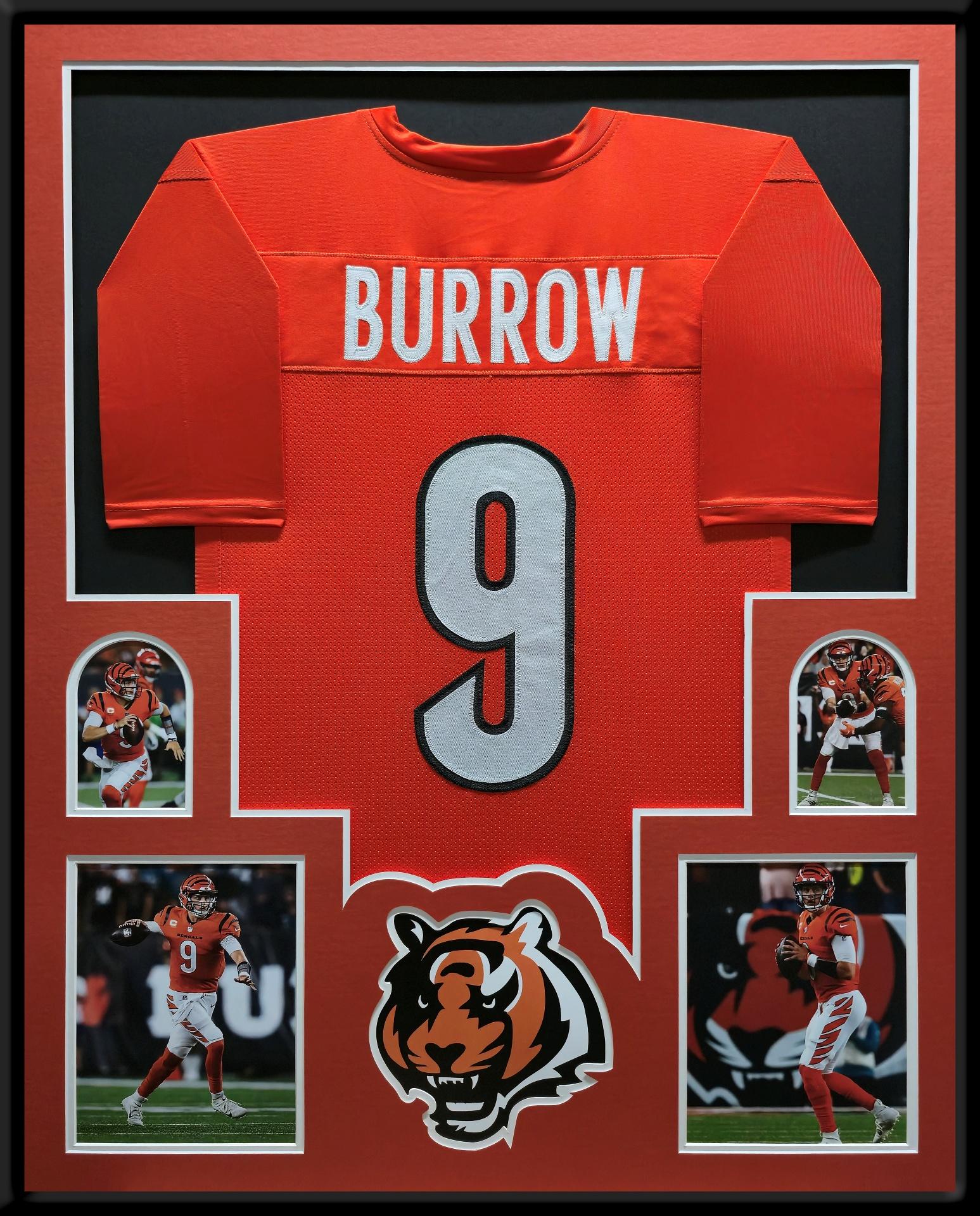 Joe Burrow Custom Framed Jersey Display at PristineAuction.com Joe Burrow Custom Framed Jersey Display at PristineAuction.com