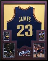 LeBron James Custom Framed Jersey Display at PristineAuction.com