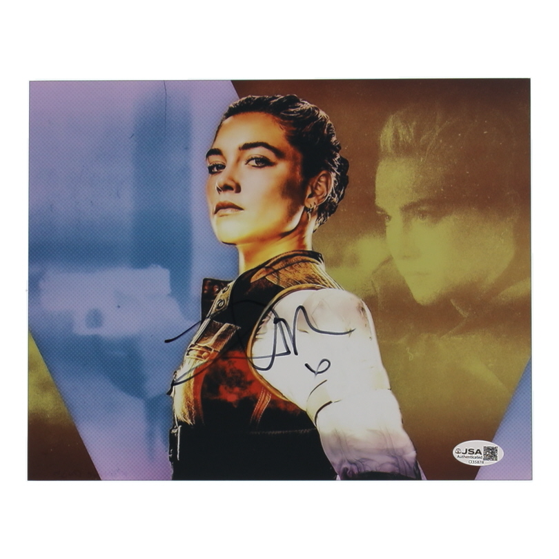 Florence Pugh Signed "Black Widow" 8x10 Photo (JSA) at PristineAuction.com Florence Pugh Signed "Black Widow" 8x10 Photo (JSA) at PristineAuction.com