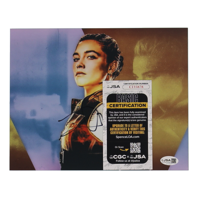 Florence Pugh Signed "Black Widow" 8x10 Photo (JSA) at PristineAuction.com Florence Pugh Signed "Black Widow" 8x10 Photo (JSA) at PristineAuction.com