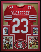 Christian McCaffrey Custom Framed Jersey Display at PristineAuction.com