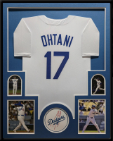 Shohei Ohtani Custom Framed Jersey Display at PristineAuction.com