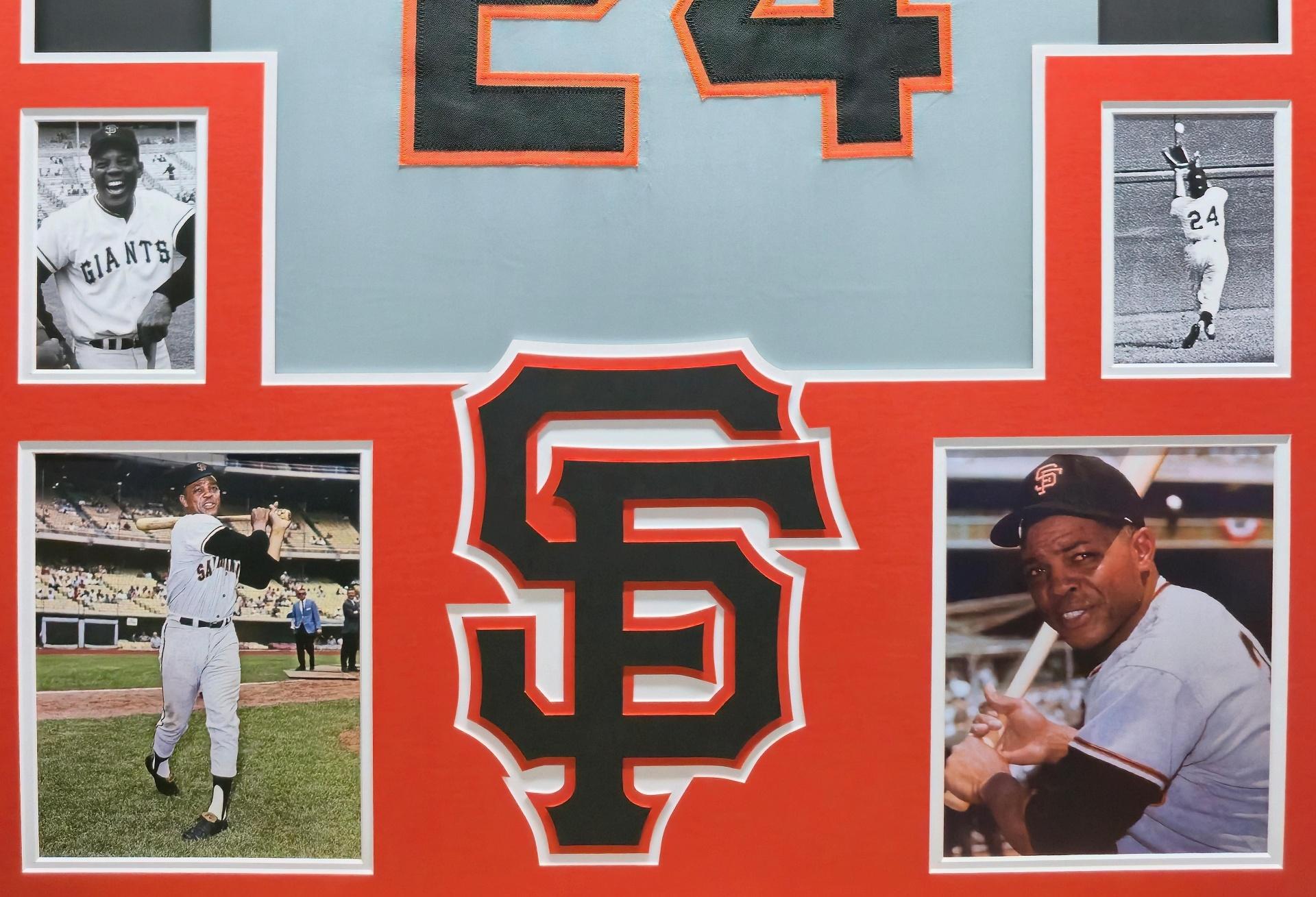 Willie Mays Custom Framed Jersey Display at PristineAuction.com Willie Mays Custom Framed Jersey Display at PristineAuction.com