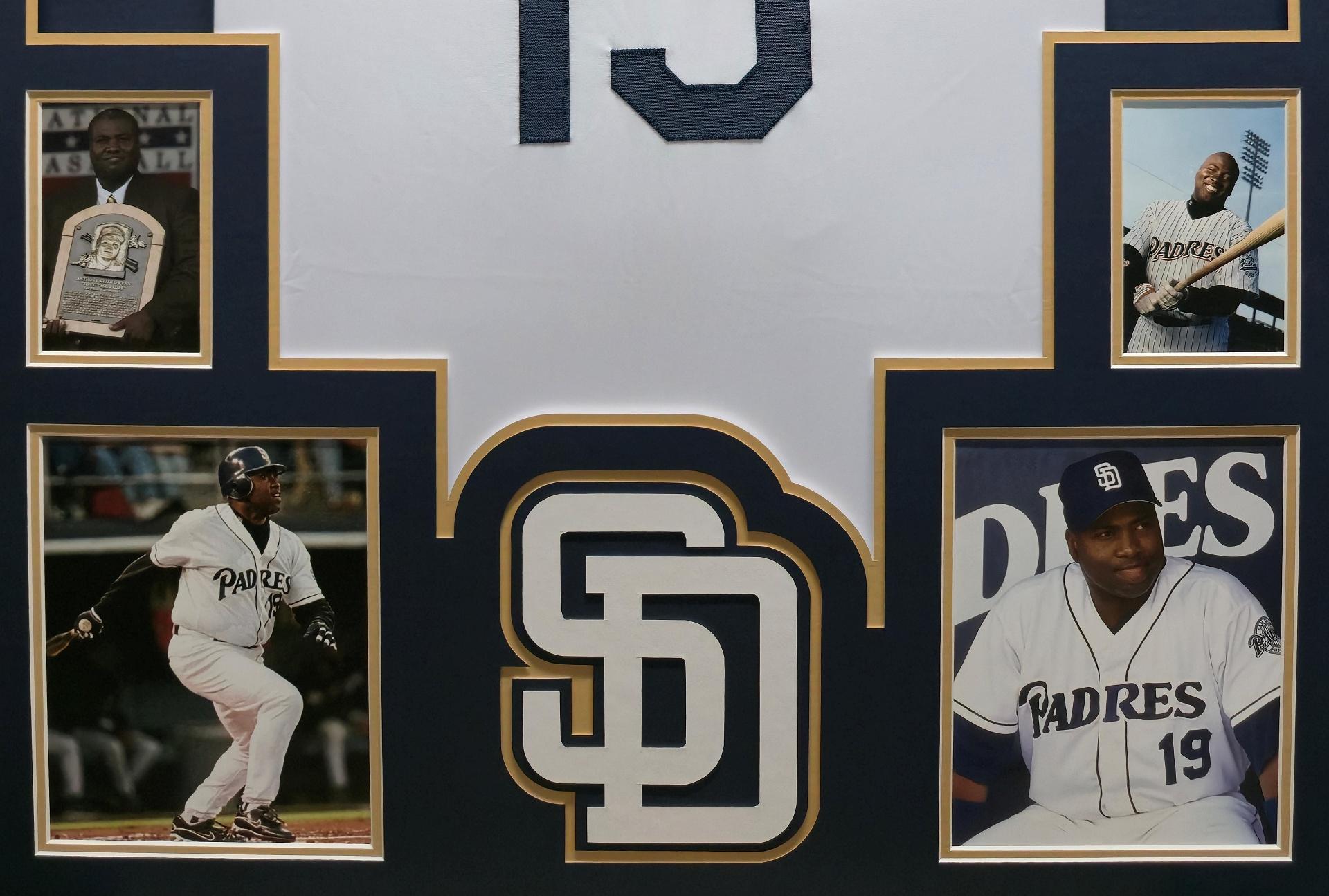 Tony Gwynn Custom Framed Jersey Display at PristineAuction.com Tony Gwynn Custom Framed Jersey Display at PristineAuction.com