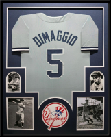 Joe DiMaggio Custom Framed Jersey Display at PristineAuction.com