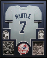 Mickey Mantle Custom Framed Jersey Display at PristineAuction.com