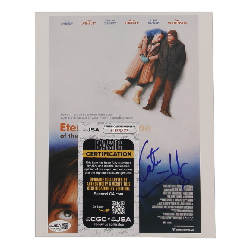 Kate Winslet Signed "Eternal Sunshine of the Spotless Mind" 8x10 Photo (JSA) at PristineAuction.com Kate Winslet Signed "Eternal Sunshine of the Spotless Mind" 8x10 Photo (JSA) at PristineAuction.com