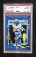 Puka Nacua 2023 Panini Donruss Optic Blue Hyper Prizm RR #238 RC (PSA 10) at PristineAuction.com
