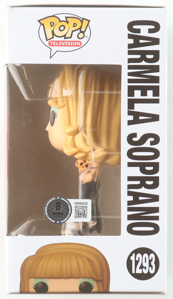 Edie Falco Signed "The Sopranos" #1293 Carmela Soprano Funko Pop! Vinyl Figure (Beckett) at PristineAuction.com Edie Falco Signed "The Sopranos" #1293 Carmela Soprano Funko Pop! Vinyl Figure (Beckett) at PristineAuction.com