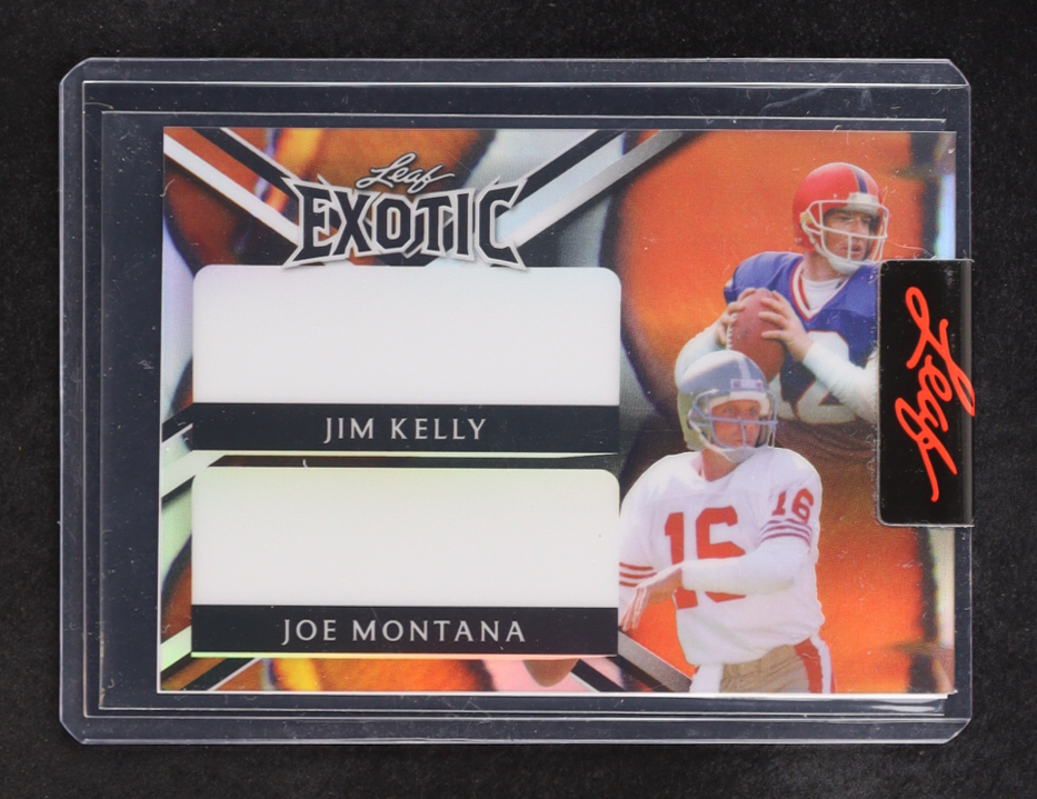 Jim Kelly / Joe Montana Leaf Exotic Prismatic Clownfish Pre-Production Proof #NNO #1/1 at PristineAuction.com Jim Kelly / Joe Montana Leaf Exotic Prismatic Clownfish Pre-Production Proof #NNO #1/1 at PristineAuction.com