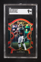 Jalen Hurts 2020 Panini Select Red Die-Cut Prizm #50 RC (SGC 9) at PristineAuction.com