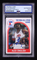 Alex English Signed 1989-90 Hoops #133 AS (PSA) at PristineAuction.com