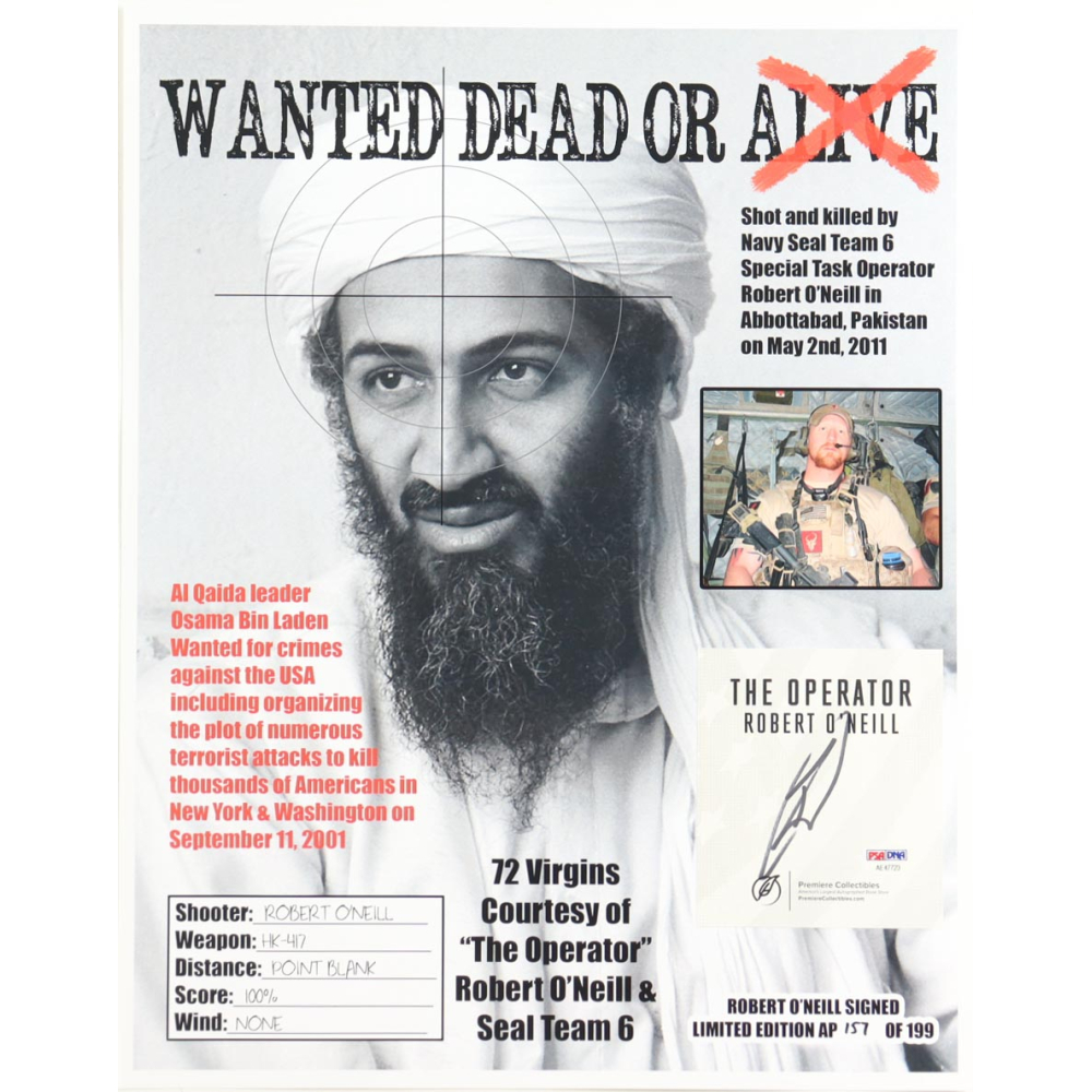 Robert O&rsquo;Neill Signed LE 13x16 Photo (PSA) at PristineAuction.com