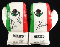Julio Cesar Chavez, Marco Barrera & Erik Morales Signed Mexico Boxing Glove Set of (2) (JSA) at PristineAuction.com