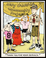 Ron Ferdinand Signed "Dennis the Menace" 8x10 Photo with Hand-Drawn Sketch (ACOA) at PristineAuction.com