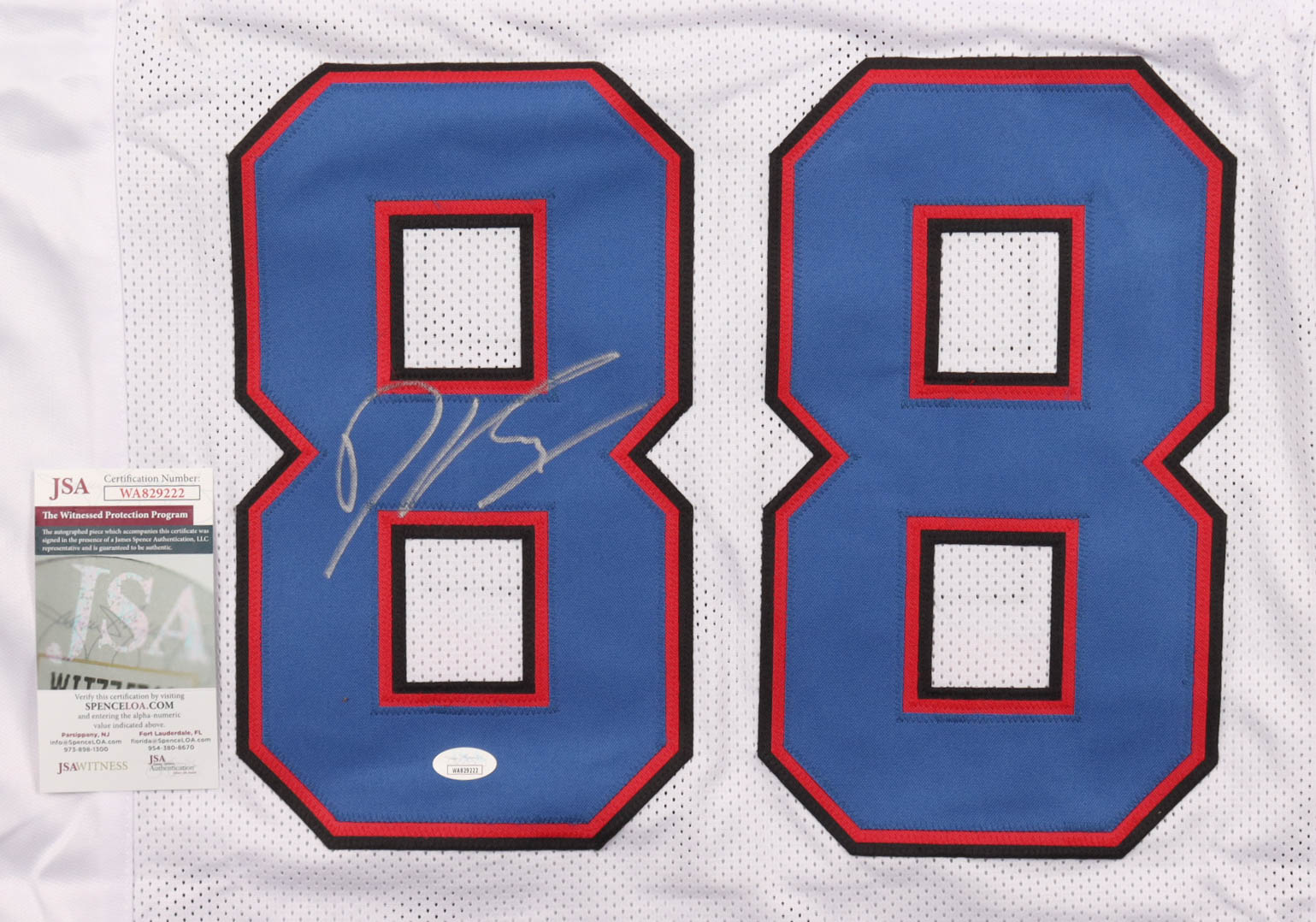 Dawson Knox Signed Jersey (JSA) at PristineAuction.com Dawson Knox Signed Jersey (JSA) at PristineAuction.com