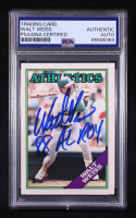 Walt Weiss Signed 1988 Topps Traded #126T XRC Inscribed "88 AL ROY" (PSA) at PristineAuction.com