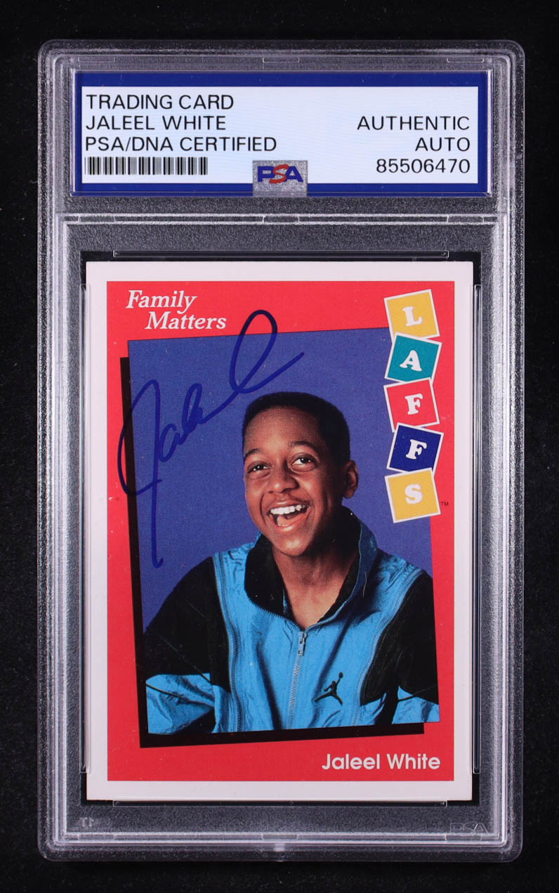 Jaleel White Signed 1991 Impel Laffs #27 (PSA) at PristineAuction.com Jaleel White Signed 1991 Impel Laffs #27 (PSA) at PristineAuction.com