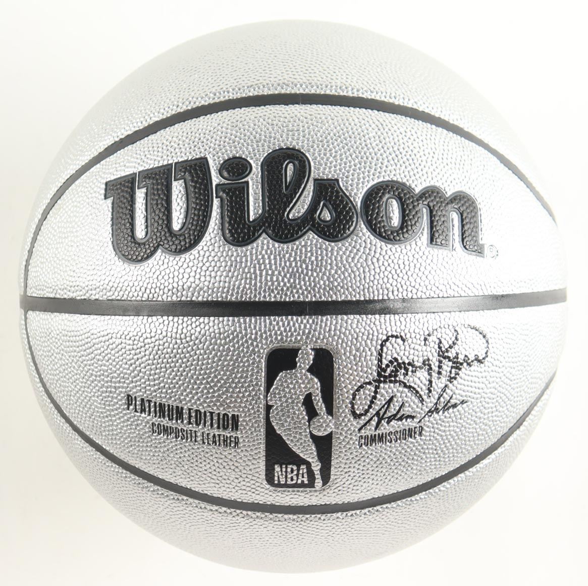 Larry Bird Signed NBA Platinum Edition Basketball with Display Stand (PSA) at PristineAuction.com Larry Bird Signed NBA Platinum Edition Basketball with Display Stand (PSA) at PristineAuction.com