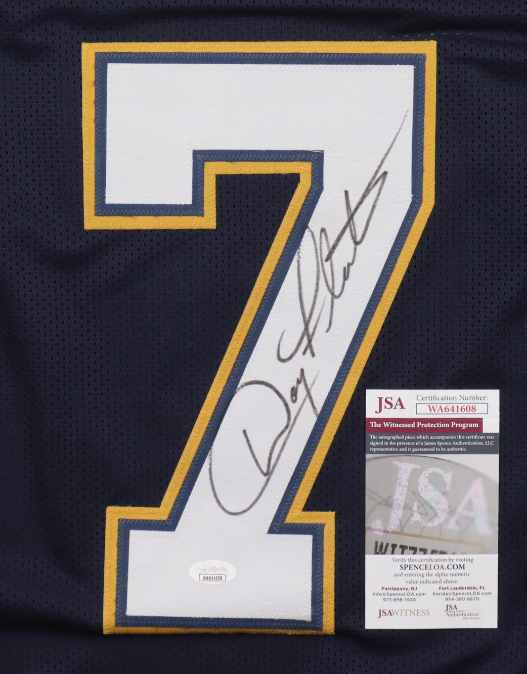 Doug Flutie Signed Jersey (JSA) at PristineAuction.com Doug Flutie Signed Jersey (JSA) at PristineAuction.com