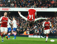 Pierre Aubameyang Signed Arsenal 11x14 Photo (JSA) at PristineAuction.com
