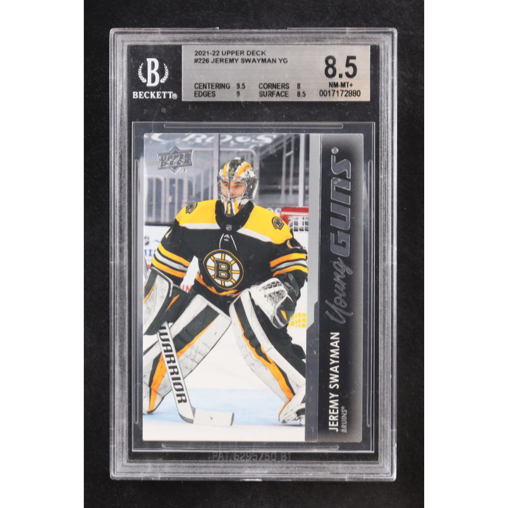 Jeremy Swayman 2021-22 Upper Deck #226 YG RC (BGS 9.5) at PristineAuction.com