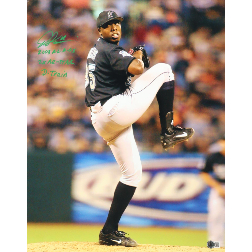 Dontrelle Willis Signed Marlins 16x20 Photo Inscribed "2003 NL R.O.Y.", "2x All-Star" & "D-Train" (Becket) at PristineAuction.com