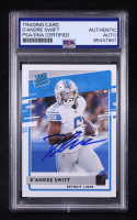 D'Andre Swift Signed 2020 Donruss RR #309 RC (PSA) at PristineAuction.com