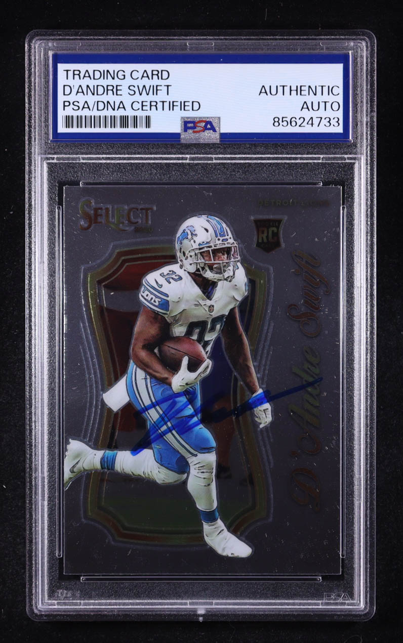 D'Andre Swift Signed 2020 Select Select Certified Rookies #15 RR RC (PSA) at PristineAuction.com D'Andre Swift Signed 2020 Select Select Certified Rookies #15 RR RC (PSA) at PristineAuction.com