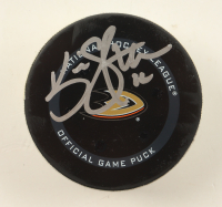 Kevin Shattenkirk Signed Ducks Game-Used Hockey Puck (Fanatics & JSA) at PristineAuction.com
