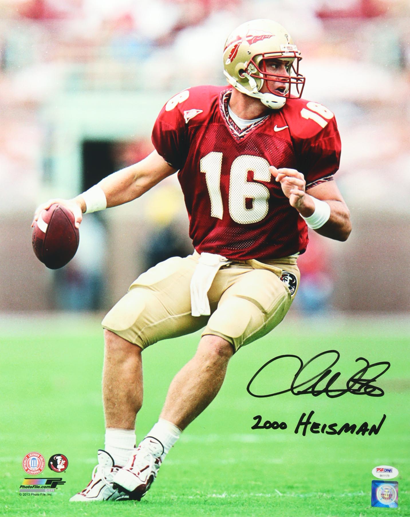Chris Weinke Signed Florida State Seminoles 16x20 Photo Inscribed "2000 Heisman" (PSA) at PristineAuction.com Chris Weinke Signed Florida State Seminoles 16x20 Photo Inscribed "2000 Heisman" (PSA) at PristineAuction.com