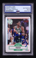 Robert Parish Signed 1990-91 Fleer #13 Inscribed "HOF 03" (PSA) at PristineAuction.com