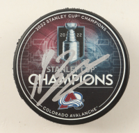 Valeri Nichushkin Signed Avalanche 2022 Stanley Cup Champions Commemorative Hockey Puck (JSA) at PristineAuction.com