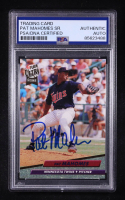 Pat Mahomes Sr. Signed 1992 Fleer Ultra #398 RC (PSA) at PristineAuction.com