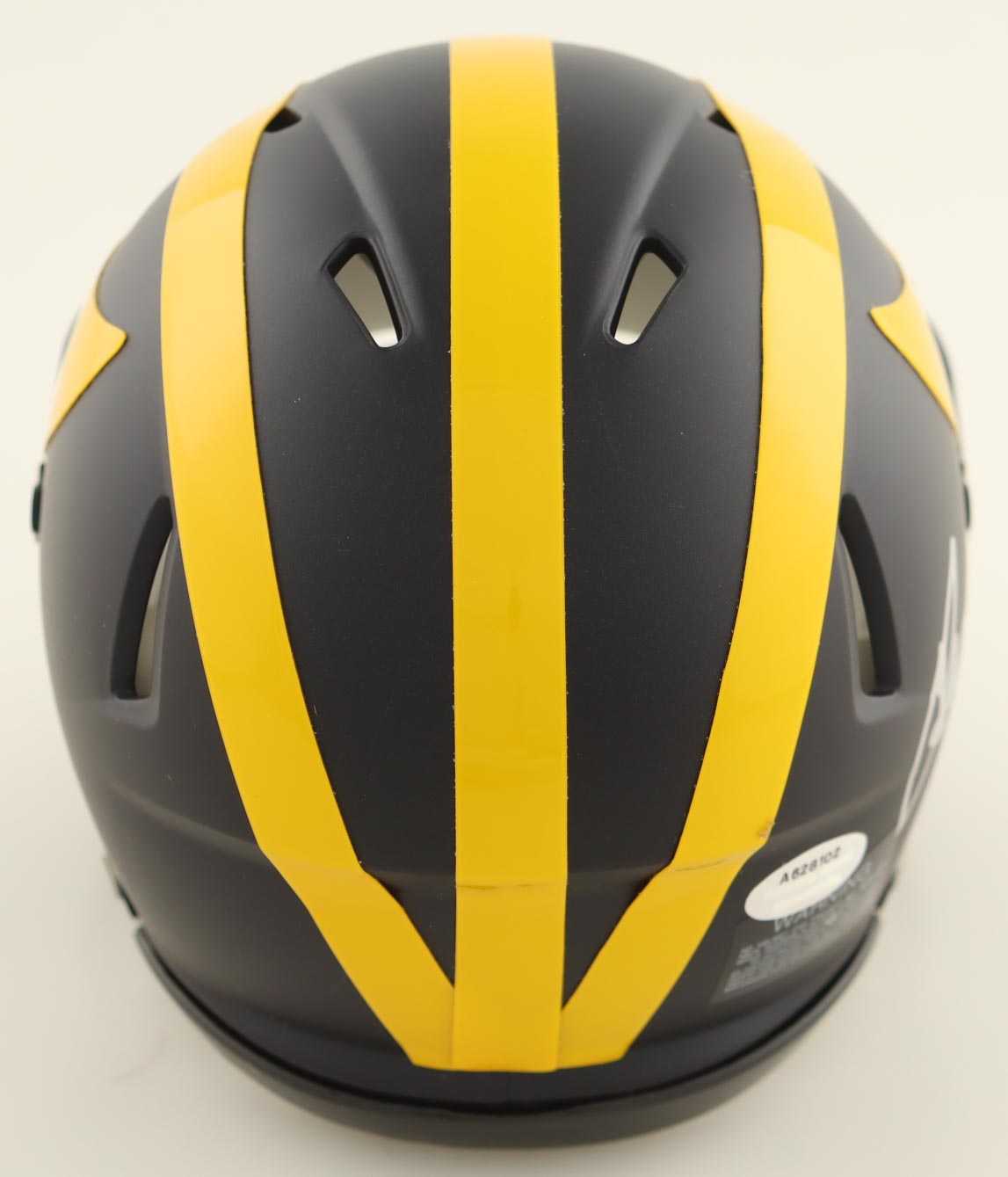 Jaylen Harrell Signed Michigan Wolverines Speed Mini Helmet (Schwartz) at PristineAuction.com Jaylen Harrell Signed Michigan Wolverines Speed Mini Helmet (Schwartz) at PristineAuction.com