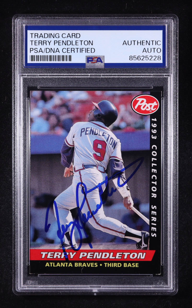 Terry Pendleton Signed 1993 Post #17 (PSA) at PristineAuction.com Terry Pendleton Signed 1993 Post #17 (PSA) at PristineAuction.com