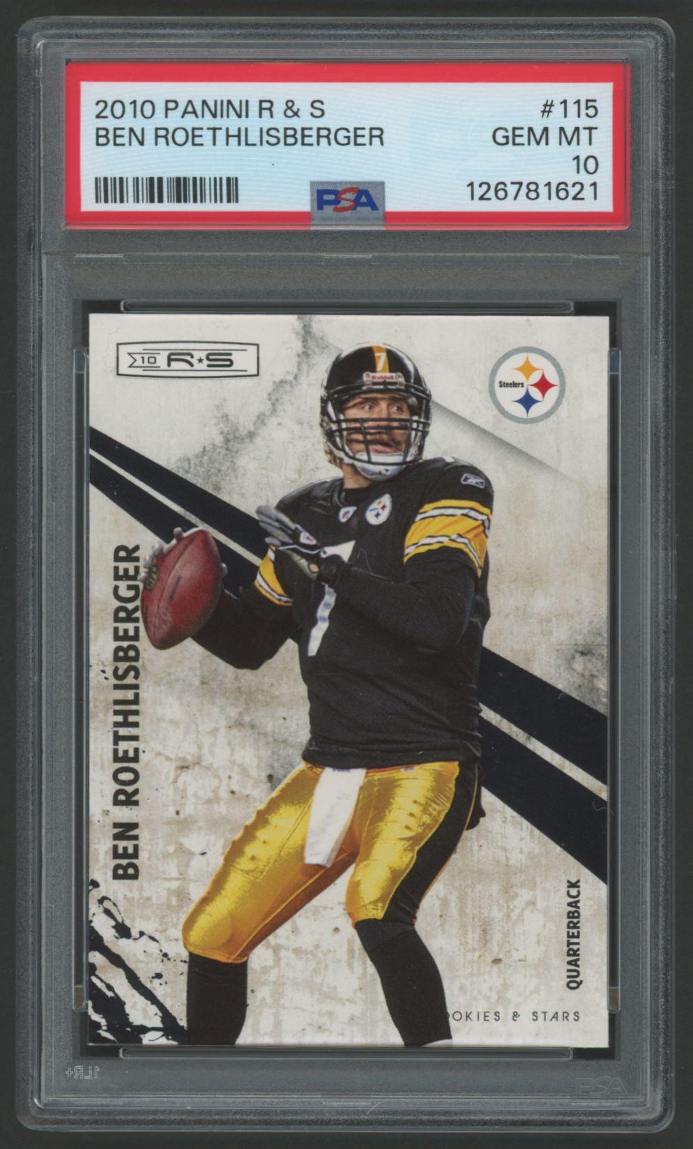Ben Roethlisberger 2010 Panini Rookie and Stars #115 (PSA 10) at PristineAuction.com Ben Roethlisberger 2010 Panini Rookie and Stars #115 (PSA 10) at PristineAuction.com