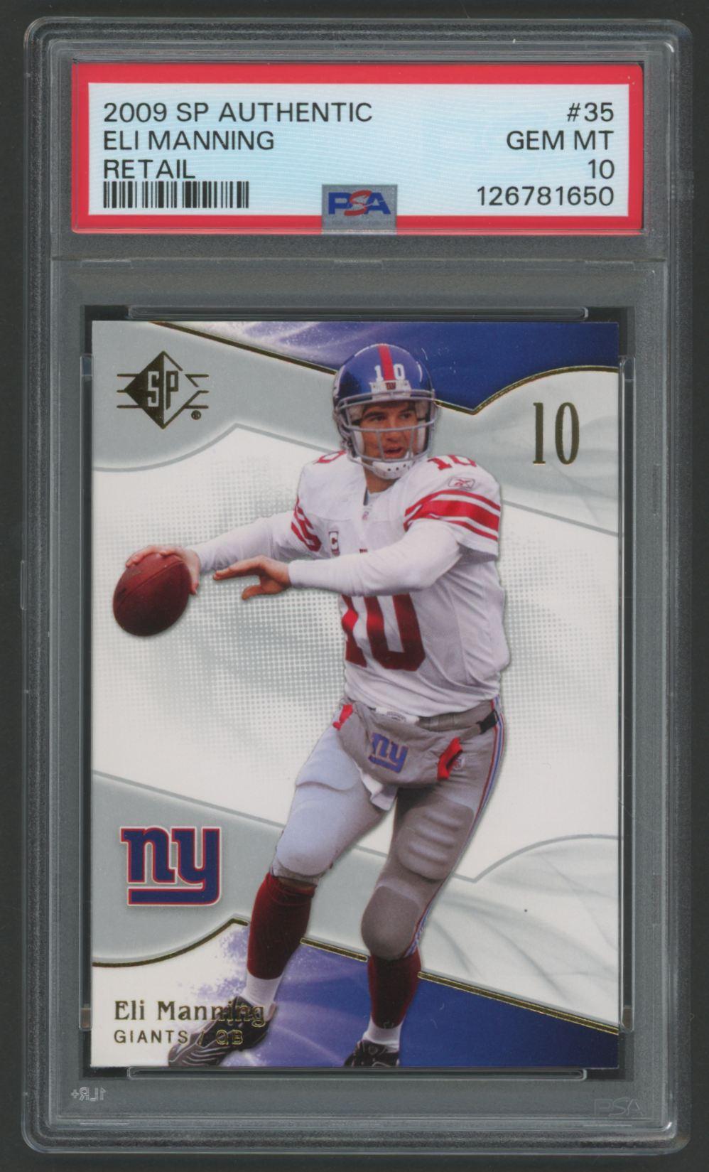 Eli Manning 2009 SP Authentic Retail #35 (PSA 10) at PristineAuction.com Eli Manning 2009 SP Authentic Retail #35 (PSA 10) at PristineAuction.com