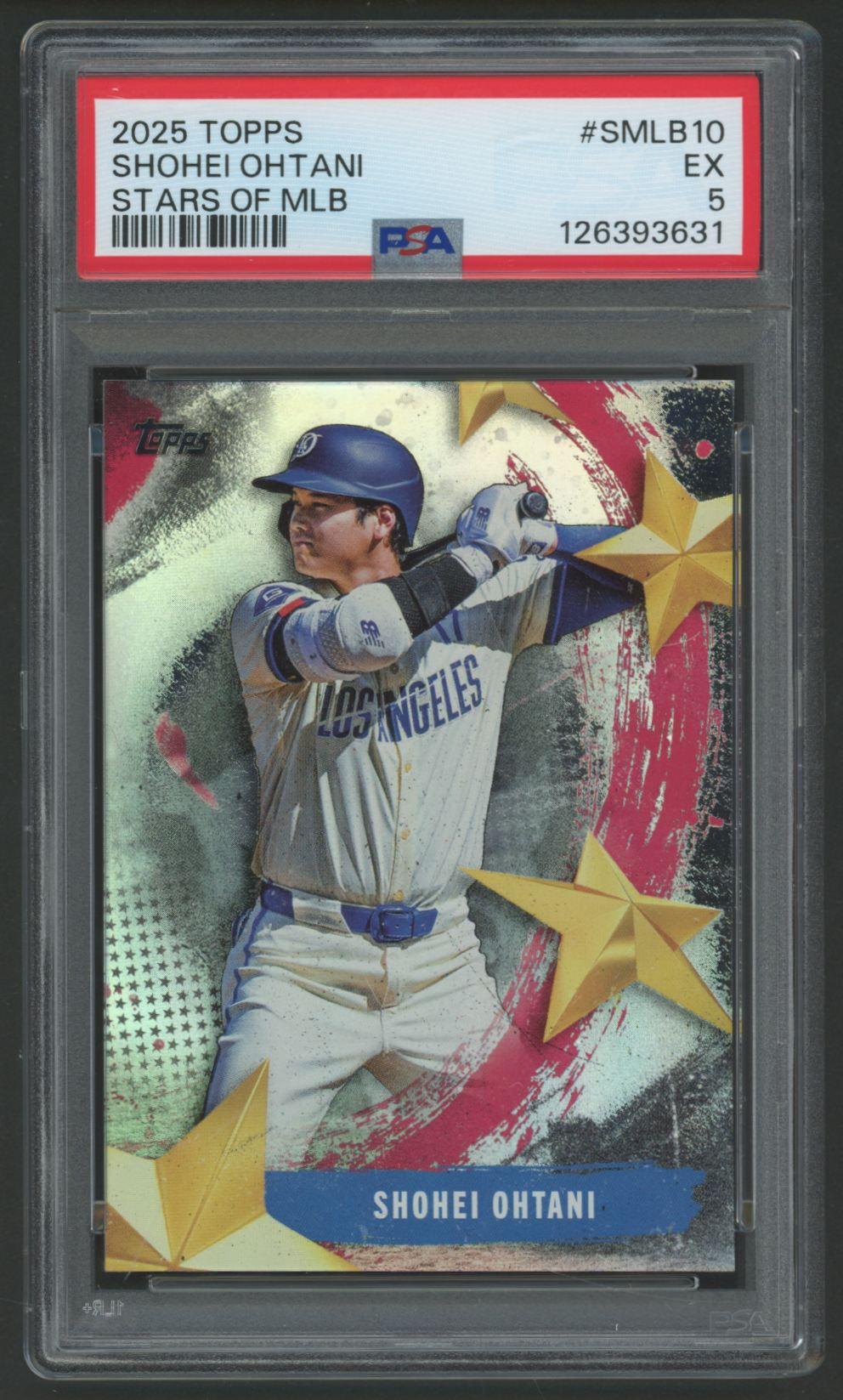 Shohei Ohtani 2025 Topps Stars of MLB #SMLB10 (PSA 5) at PristineAuction.com Shohei Ohtani 2025 Topps Stars of MLB #SMLB10 (PSA 5) at PristineAuction.com