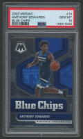 Anthony Edwards 2020 Mosaic Blue Chips #14 RC (PSA 10) at PristineAuction.com
