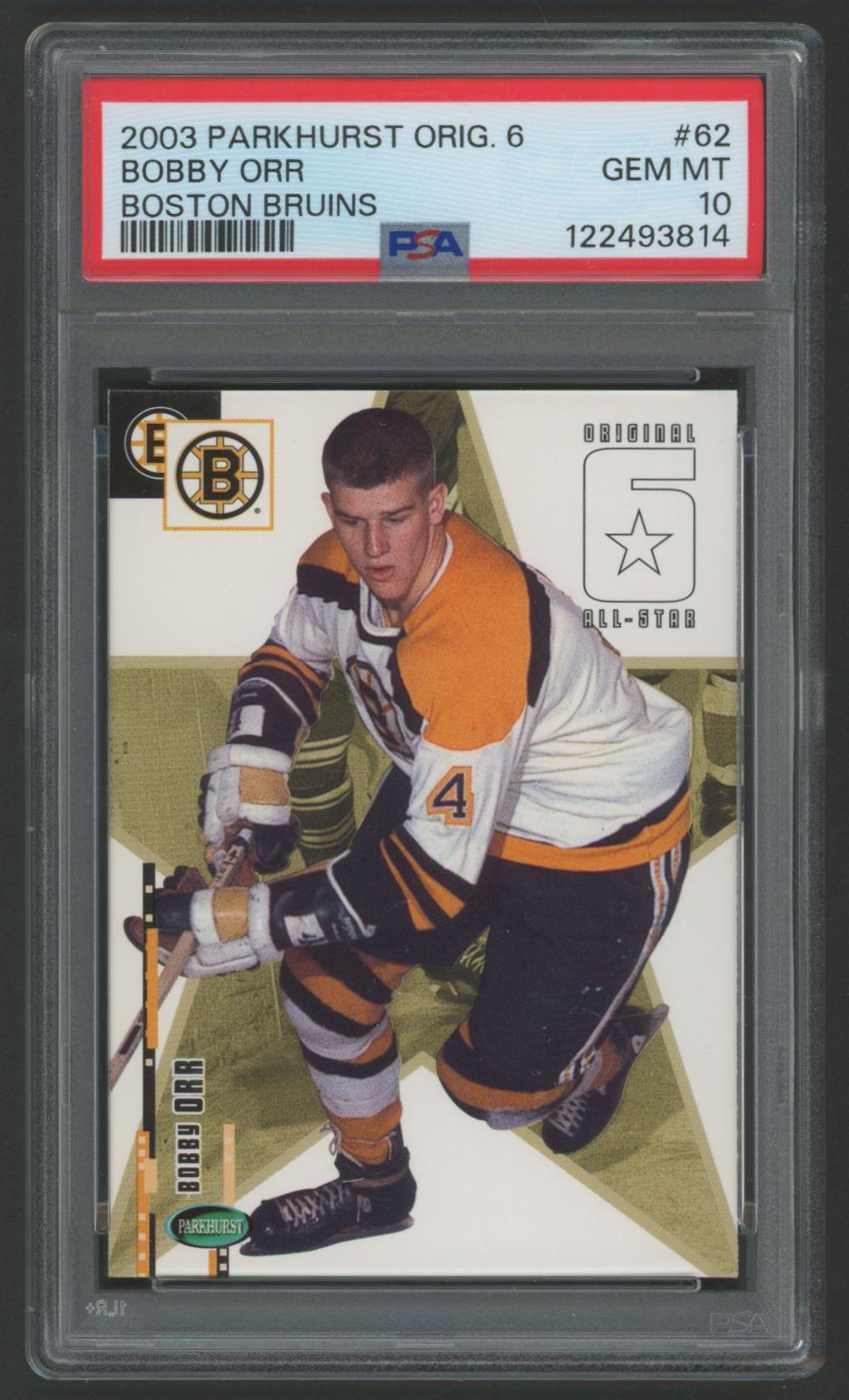 Bobby Orr 2003-04 Parkhurst Original Six Boston #62 (PSA 10) at PristineAuction.com Bobby Orr 2003-04 Parkhurst Original Six Boston #62 (PSA 10) at PristineAuction.com