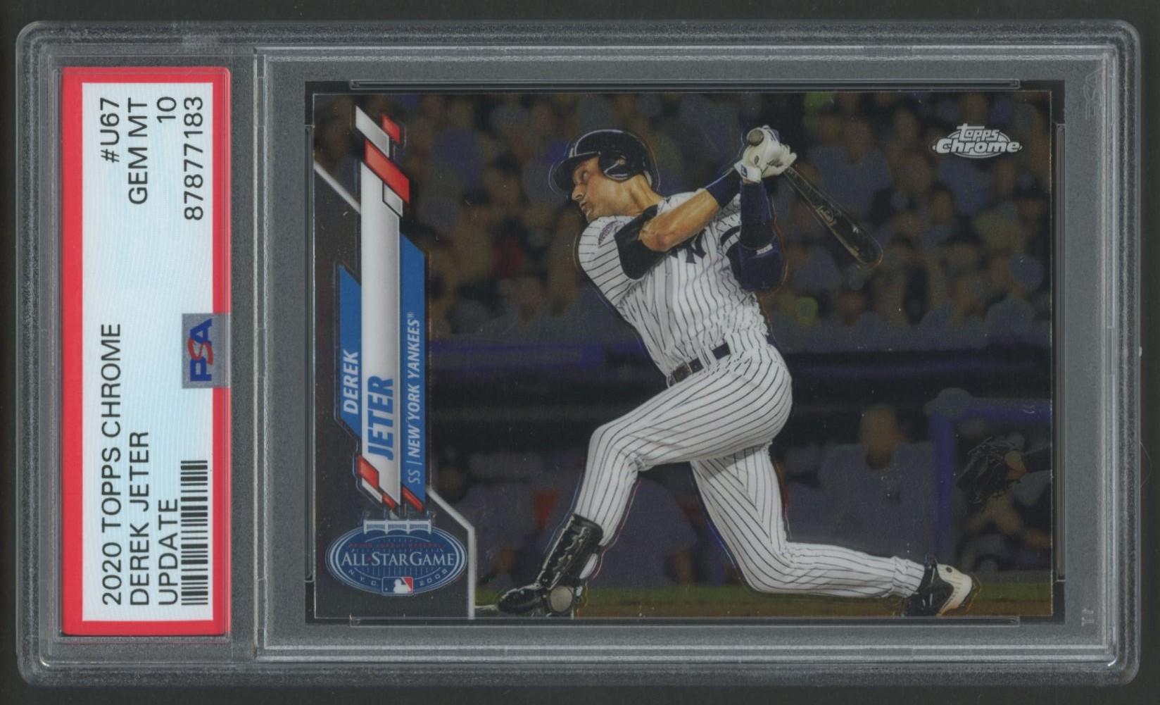 Derek Jeter 2020 Topps Chrome Update #U67 (PSA 10) at PristineAuction.com Derek Jeter 2020 Topps Chrome Update #U67 (PSA 10) at PristineAuction.com