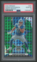 Aidan Hutchinson 2022 Mosaic Green Mosaic #287 RC (PSA 10) at PristineAuction.com