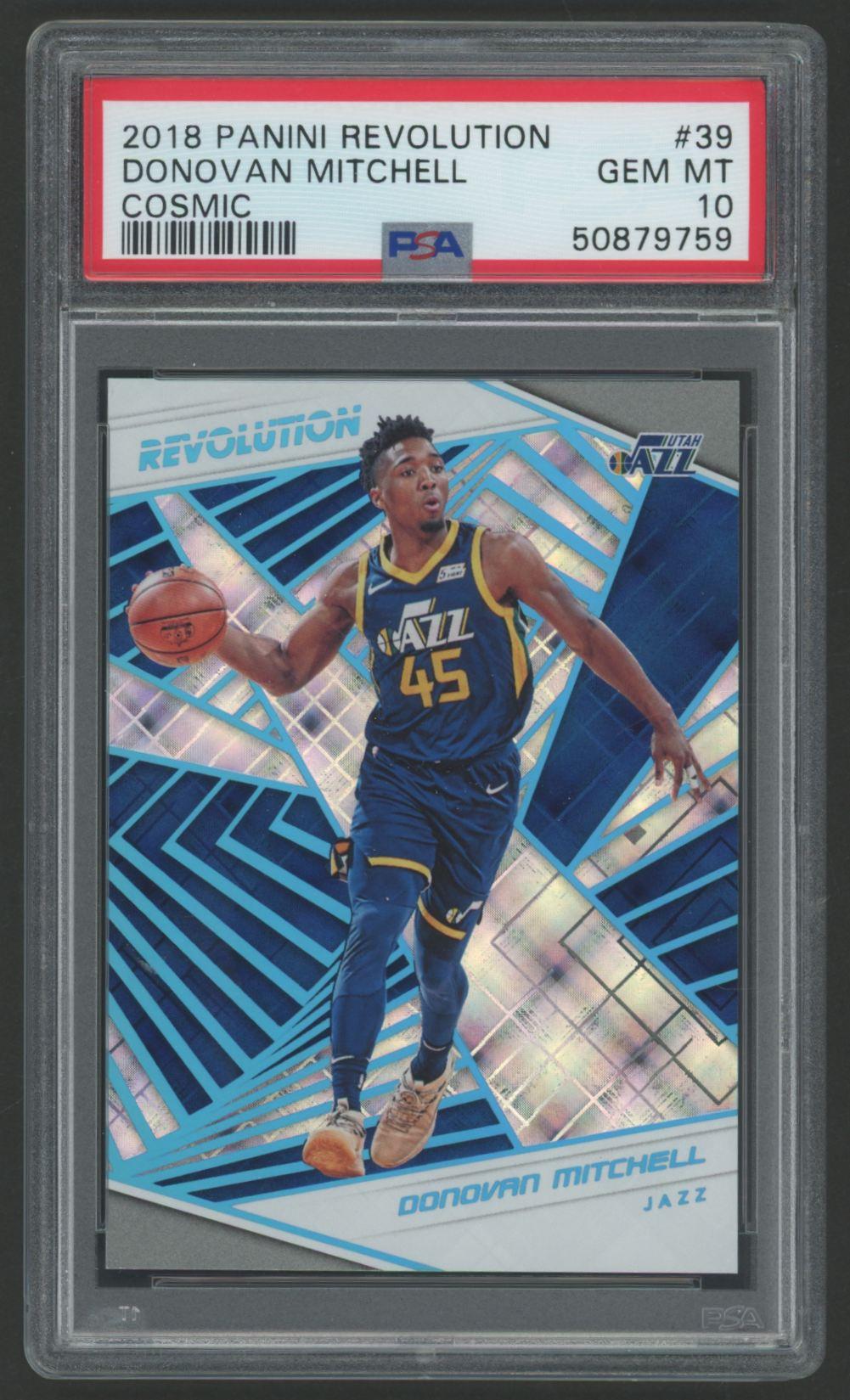 Donovan Mitchell 2018 Revolution Cosmic #39 #67/100 (PSA 10) at PristineAuction.com Donovan Mitchell 2018 Revolution Cosmic #39 #67/100 (PSA 10) at PristineAuction.com