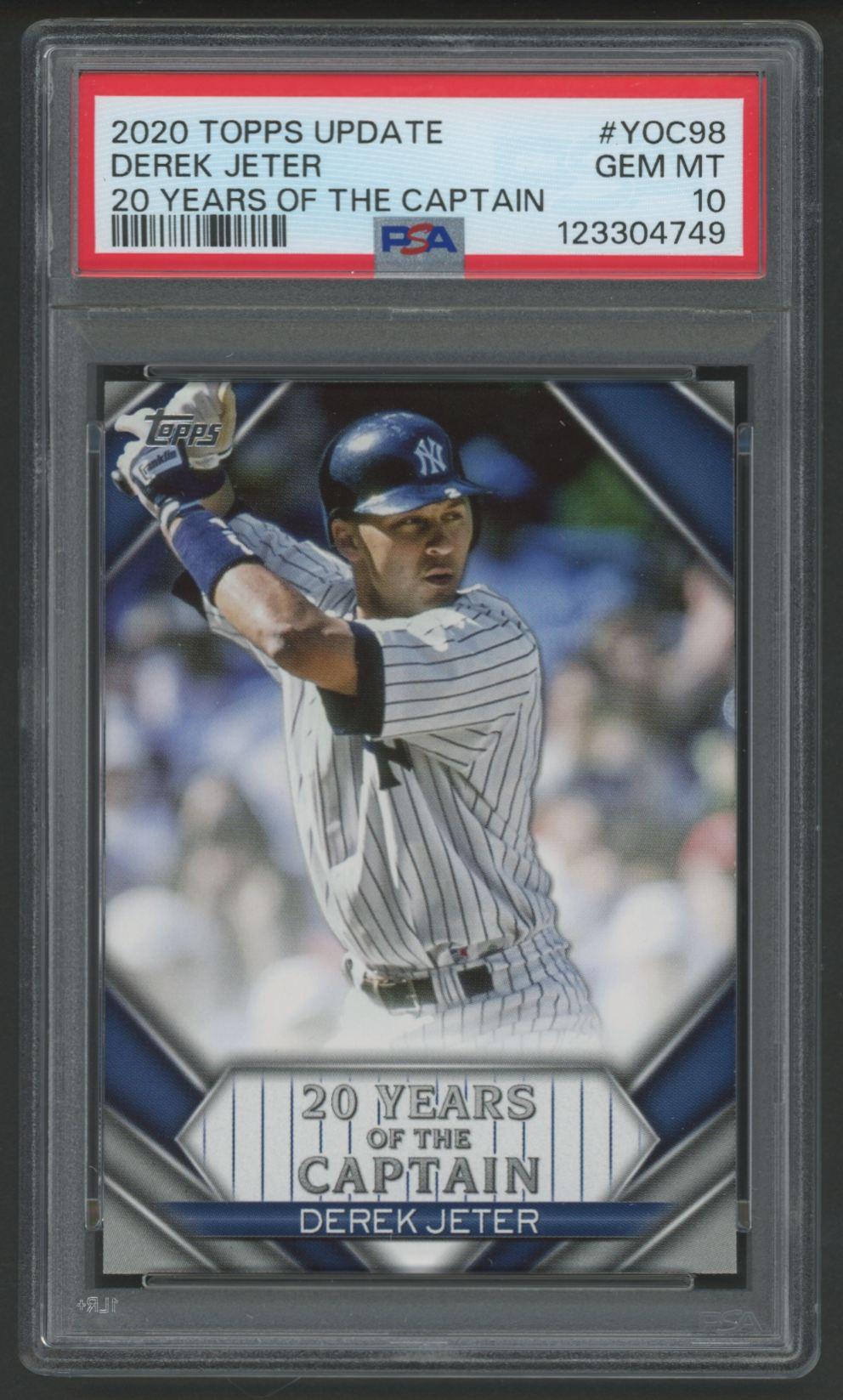 Derek Jeter 2020 Topps Update 20 Years Captain #98 (PSA 10) at PristineAuction.com Derek Jeter 2020 Topps Update 20 Years Captain #98 (PSA 10) at PristineAuction.com